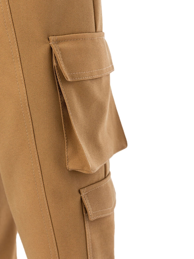 Cargo Pocket Pants-Pants-NOCTURNE-XS-Camel-Urbanheer