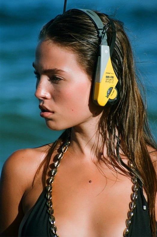 Carine Black - Triangle Bikini Top-Bikini Top-SEASHELL-S-Urbanheer