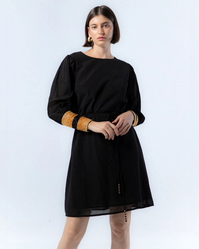 Carla Black Dress-Dress-NIZA-42-Urbanheer