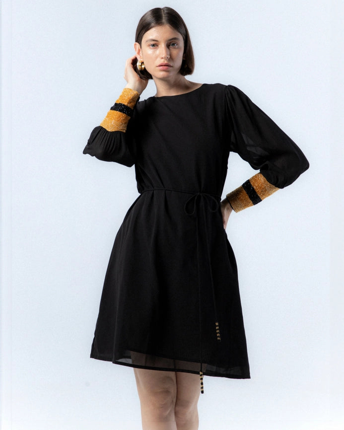 Carla Black Dress-Dress-NIZA-42-Urbanheer