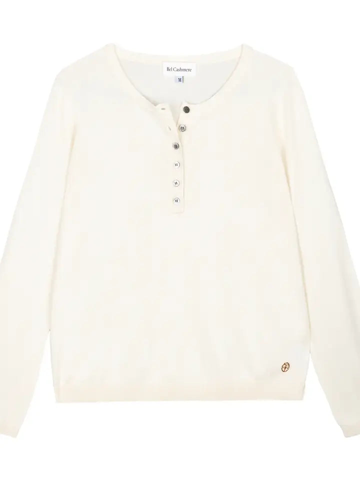 Carla Sweater Ivory-Sweater-Bel Cashmere S.C.-S-Ivory-Urbanheer