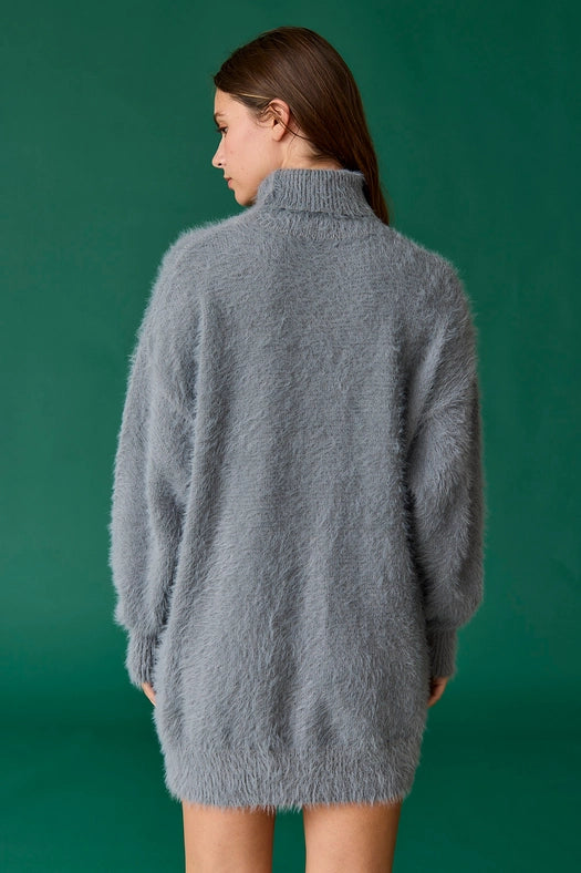 Caroline Sweater Dress Charcoal-Dress-Papermoon-S-Charcoal-Urbanheer