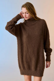 Caroline Sweater Dress Choco-Dress-Papermoon-S-Choco-Urbanheer