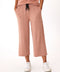 Carrie Feather Fleece Wide Leg Crop Pant 22"