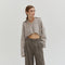 Carter Waffle Polo Sweater Knit Top H. GREY-Top-Crescent-XS-H. GREY-Urbanheer
