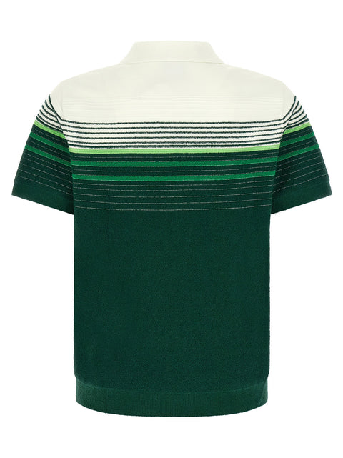Casablanca Bouclé Stripes Polo Shirt