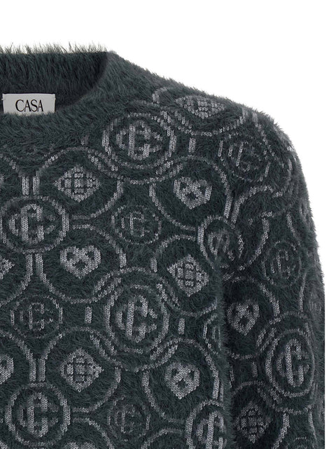 Casablanca Fluffy Monogram Sweater