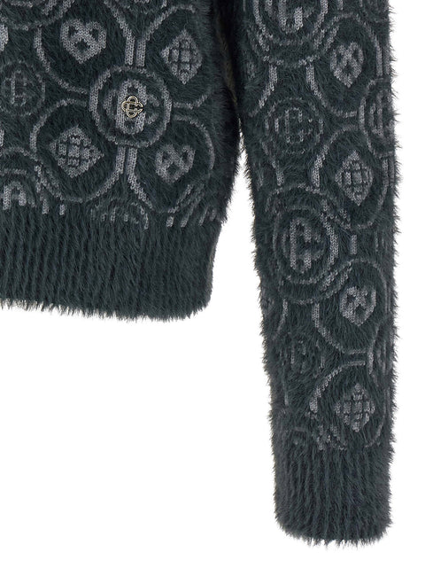 Casablanca Fluffy Monogram Sweater