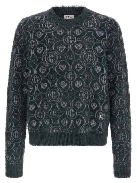 Casablanca Fluffy Monogram Sweater