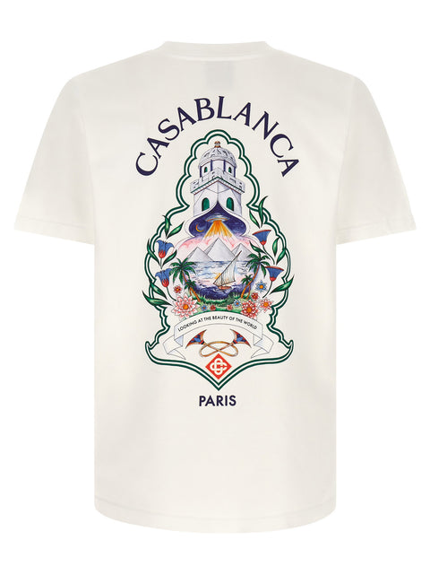 Casablanca Hotel Emblem Print T-shirt