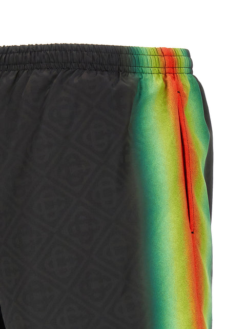 Casablanca Jacquard Logo Swimsuit