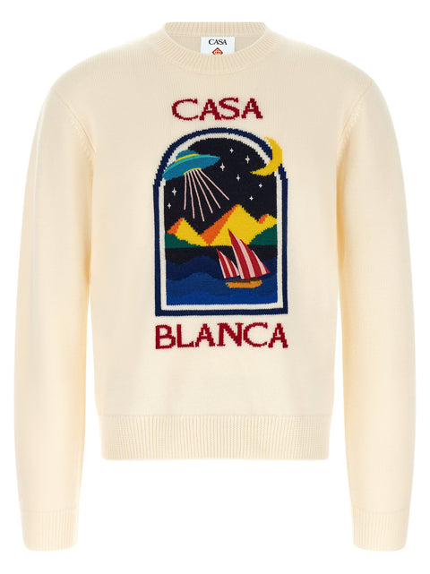 Casablanca Pyramid Abduction Sweater