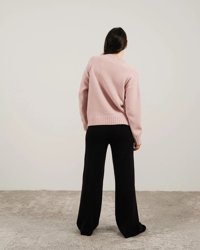 Cashmere Blend Braided Sweater Rosa-Sweater-LÈMME-S-Rosa-Urbanheer