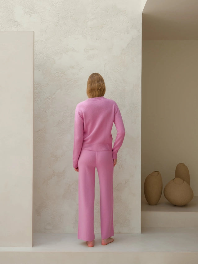 Cashmere Blend Crewneck Sweater-Sweater-LÈMME-S-Steel Grey-Urbanheer