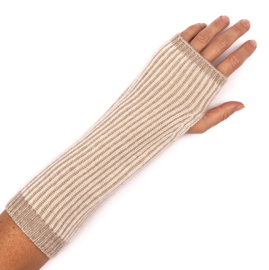 Cashmere Mittens Beige-Mittens-Bel Cashmere S.C.-Beige-100% CASHMERE-Urbanheer