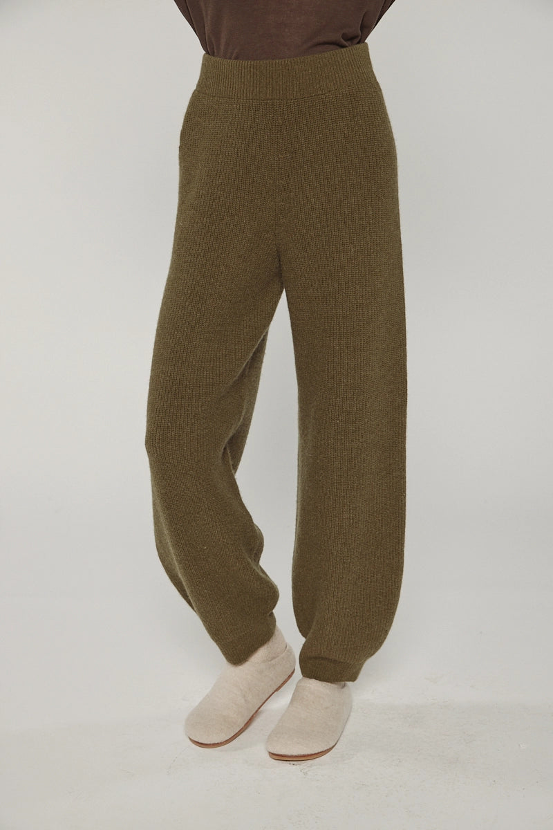 Cashmere Wool Blend Sweater Pants
