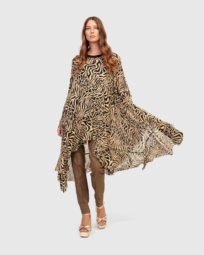 Casino Tunic Top, Zebra-Tunic Top-Alembika-US 6-8-zebra-Urbanheer
