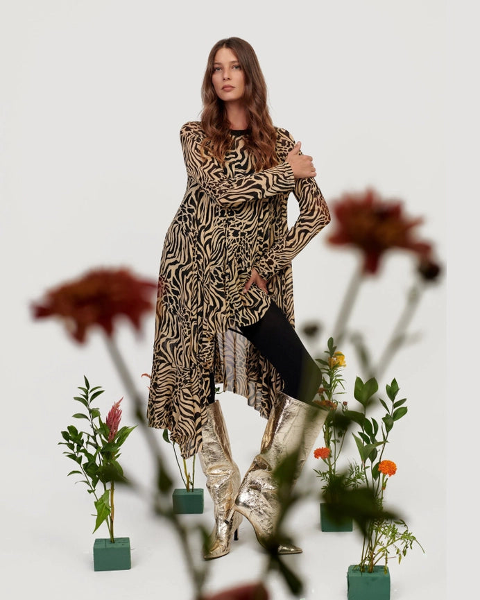 Casino Tunic Top, Zebra-Tunic Top-Alembika-US 6-8-zebra-Urbanheer