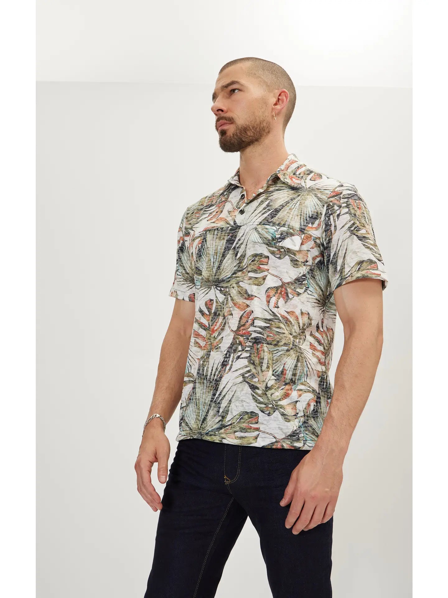 Casual Shirt - Green White