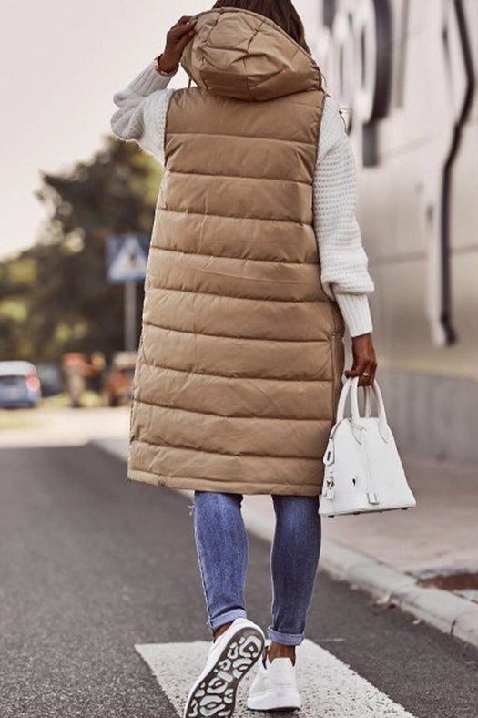 Casual Street Solid Zipper Mandarin Collar Vests(5 Colors)-Vests-Pertify-S-White-Urbanheer