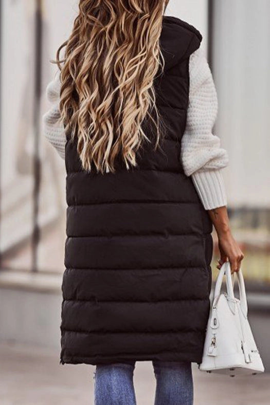 Casual Street Solid Zipper Mandarin Collar Vests(5 Colors)-Vests-Pertify-S-White-Urbanheer