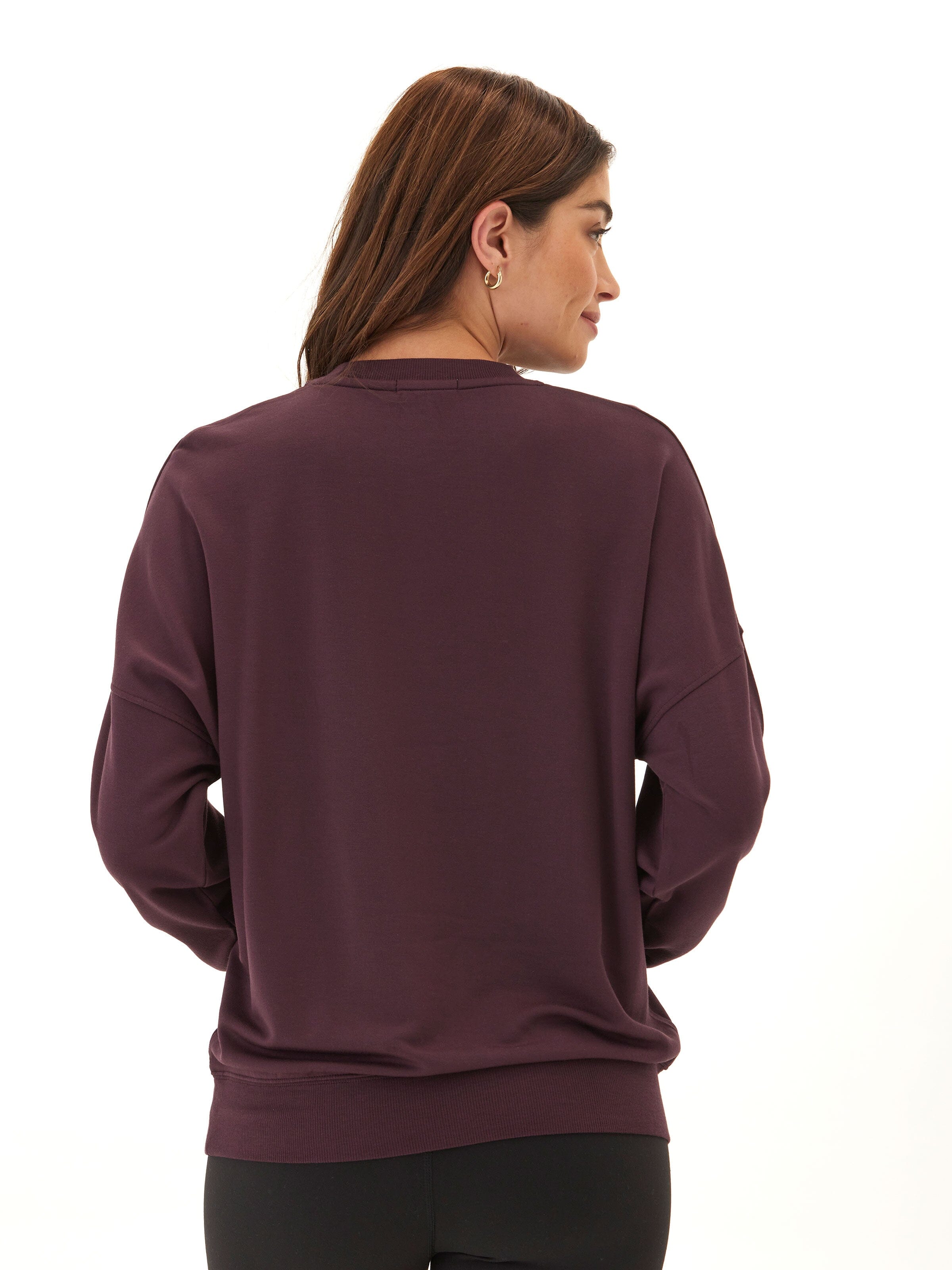 Cathy Boyfriend Feather Fleece Pullover