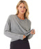 Cathy Boyfriend Feather Fleece Pullover