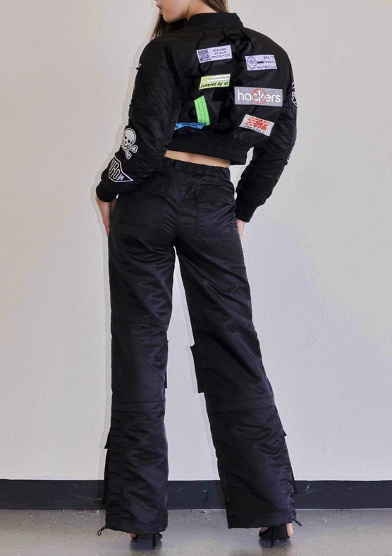 Caution Multi Patches MA-1 Jacket-Jacket-First Row-S-Black-Urbanheer