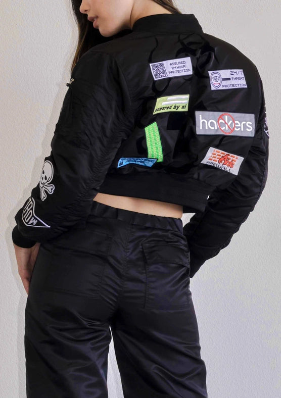 Caution Multi Patches MA-1 Jacket-Jacket-First Row-S-Black-Urbanheer