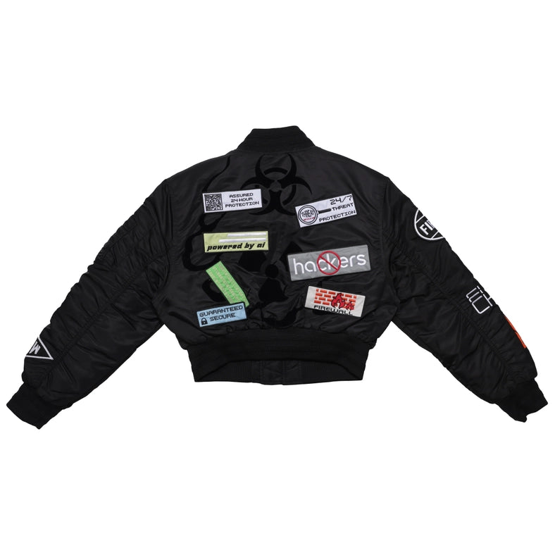 Caution Multi Patches MA-1 Jacket-Jacket-First Row-S-Black-Urbanheer