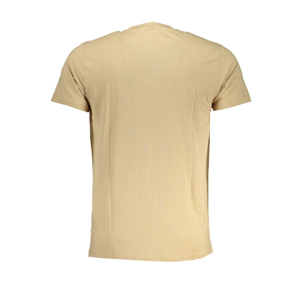 Cavalli Class Beige Cotton T-Shirt-Cavalli Class-XL-Urbanheer