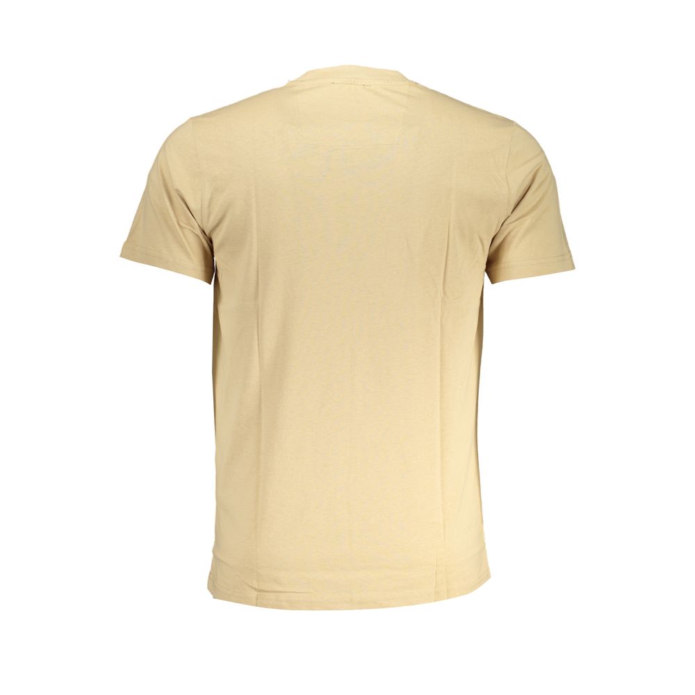 Cavalli Class Beige Cotton T-Shirt-Cavalli Class-L-Urbanheer