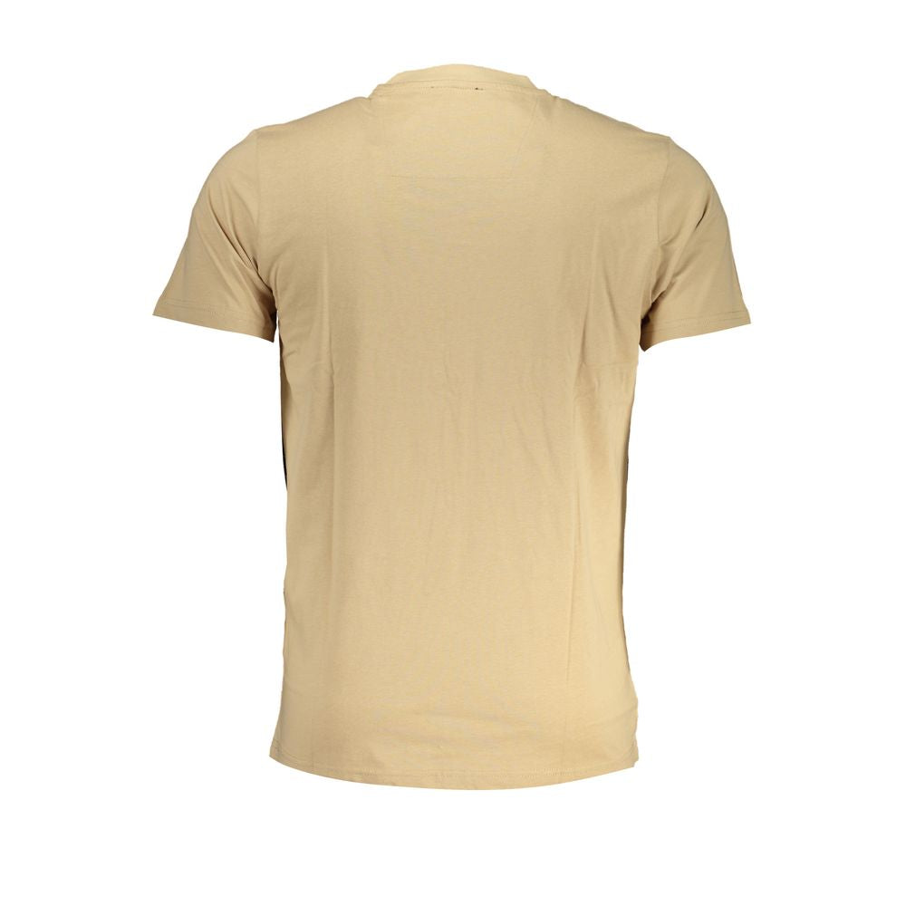 Cavalli Class Beige Cotton T-Shirt-Cavalli Class-L-Urbanheer