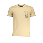 Cavalli Class Beige Cotton T-Shirt-Cavalli Class-L-Urbanheer