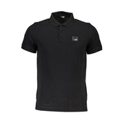 Cavalli Class Black Cotton Men Polo Shirt-Cavalli Class-M-Urbanheer