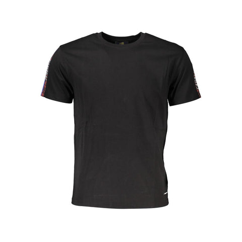 Cavalli Class Black Cotton Men T-Shirt-Cavalli Class-XL-Urbanheer