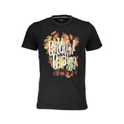 Cavalli Class Black Cotton Men T-Shirt-Cavalli Class-L-Urbanheer
