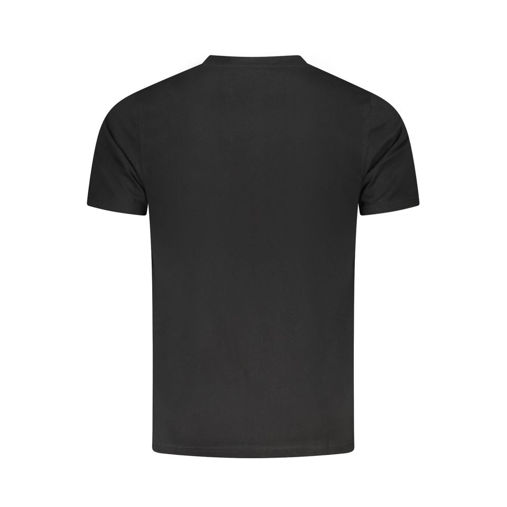 Cavalli Class Black Cotton T-Shirt-Cavalli Class-M-Urbanheer