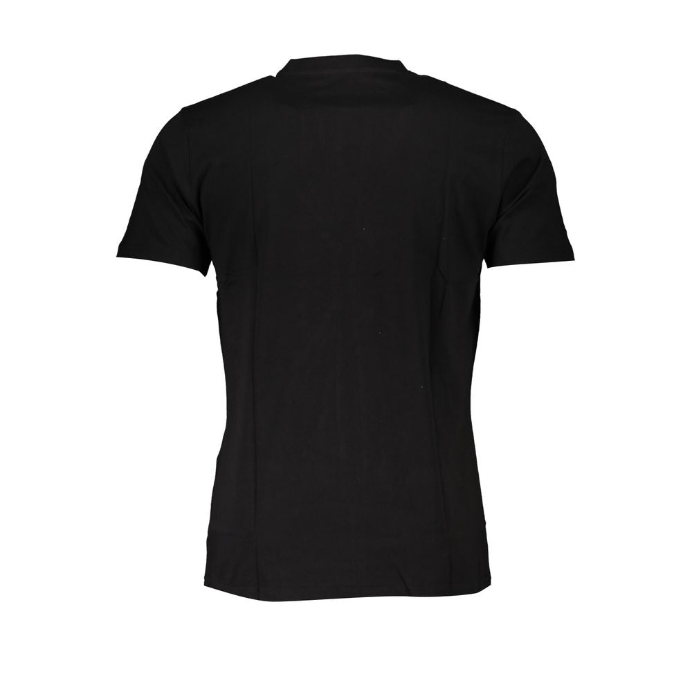 Cavalli Class Black Cotton T-Shirt-Cavalli Class-L-Urbanheer