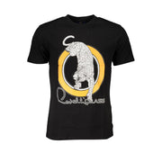 Cavalli Class Black Cotton T-Shirt-Cavalli Class-L-Urbanheer