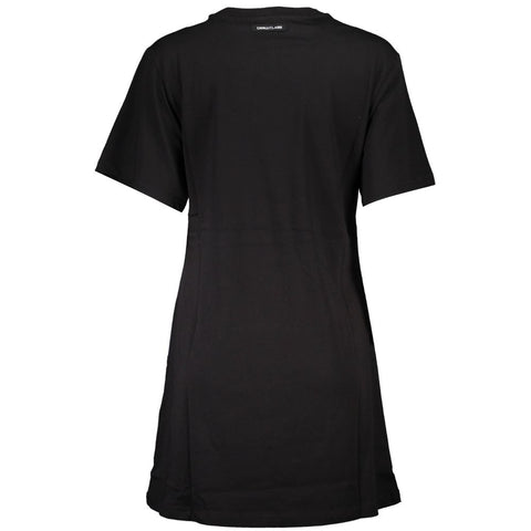 Cavalli Class Black Cotton Women Dress-Cavalli Class-XS-Urbanheer