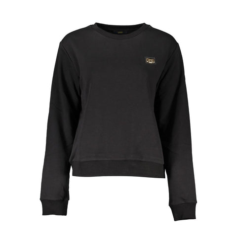Cavalli Class Black Cotton Women Sweater-Cavalli Class-XS-Urbanheer