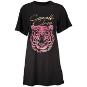 Cavalli Class Black Cotton Women Top-Cavalli Class-M-Urbanheer