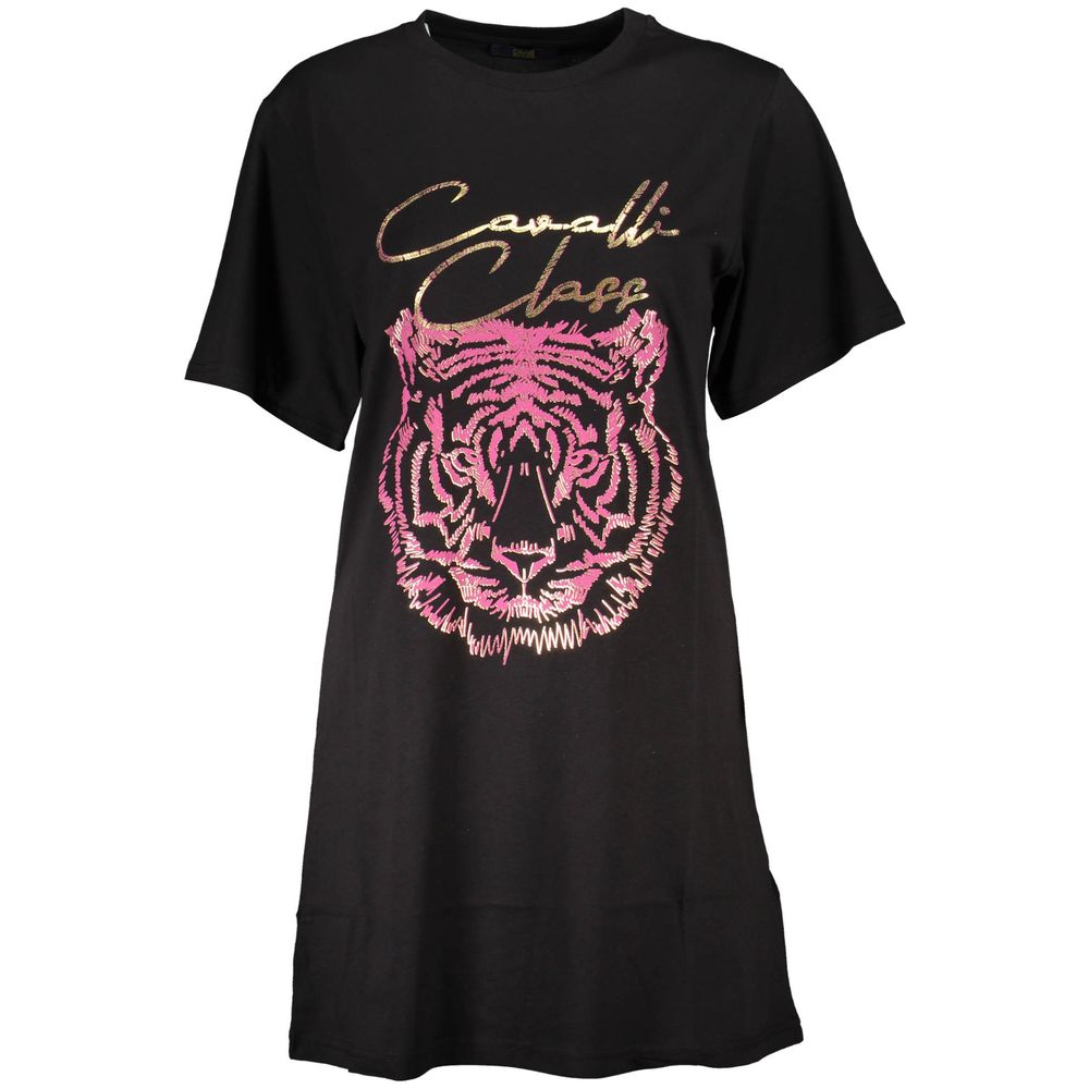 Cavalli Class Black Cotton Women Top-Cavalli Class-M-Urbanheer
