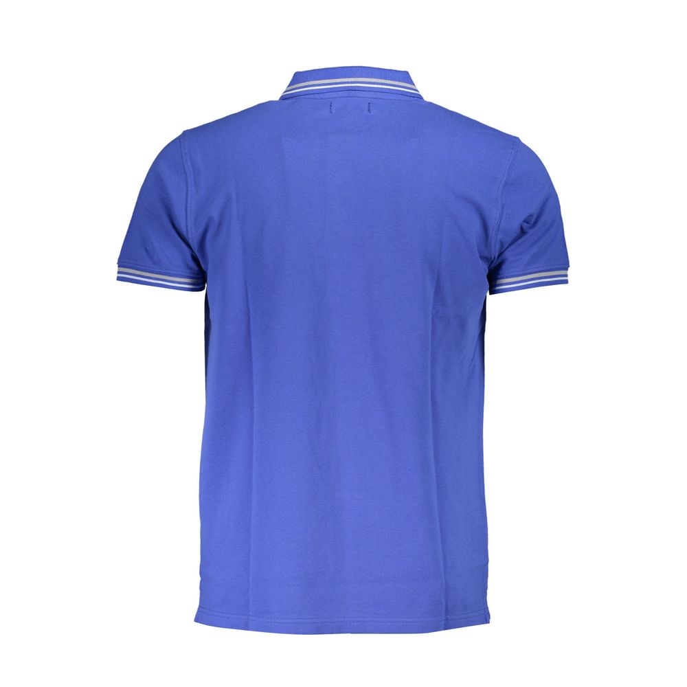 Cavalli Class Blue Cotton Men Polo Shirt-Cavalli Class-M-Urbanheer