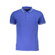 Cavalli Class Blue Cotton Men Polo Shirt-Cavalli Class-M-Urbanheer