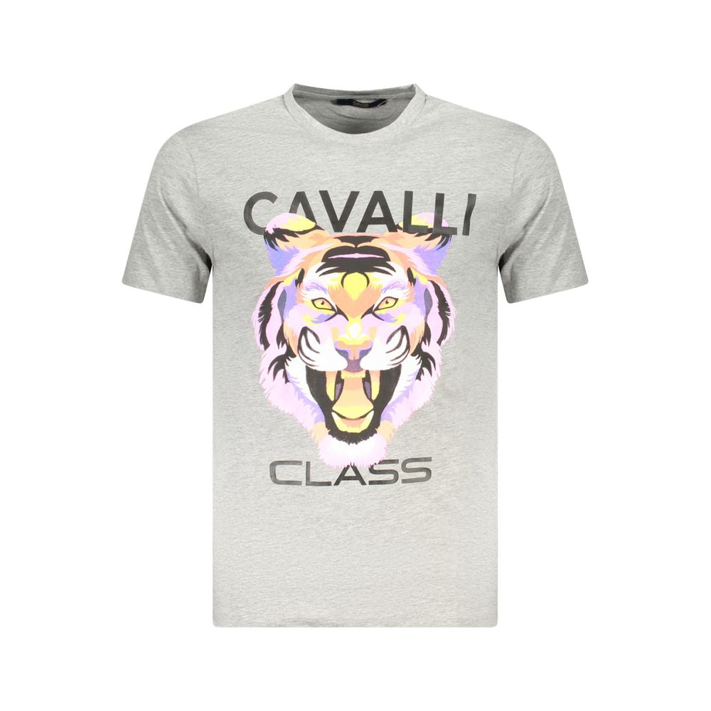 Cavalli Class Brown Cotton Men T-Shirt-Cavalli Class-M-Urbanheer