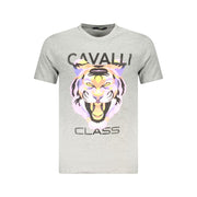 Cavalli Class Brown Cotton Men T-Shirt-Cavalli Class-M-Urbanheer