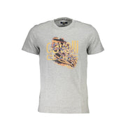 Cavalli Class Brown Cotton Men T-Shirt-Cavalli Class-L-Urbanheer