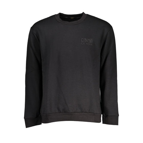 Cavalli Class Elegant Crew Neck Fleece Sweatshirt-Cavalli Class-S-Urbanheer